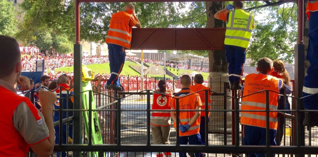 alt = 100 jours avant les fêtes de Bayonne pour la Protection Civile